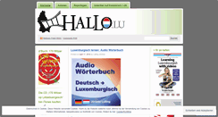 Desktop Screenshot of hallolux.wordpress.com