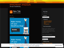 Tablet Screenshot of khazanahanggun.wordpress.com