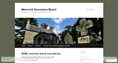 Desktop Screenshot of memorialawarenessboard.wordpress.com