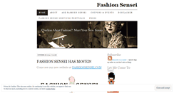 Desktop Screenshot of fashionsensei.wordpress.com