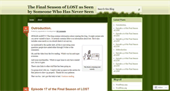 Desktop Screenshot of neverseenlost.wordpress.com