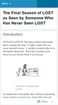 Mobile Screenshot of neverseenlost.wordpress.com