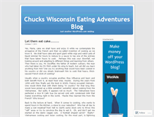 Tablet Screenshot of chuckswisconsineatingadventures.wordpress.com