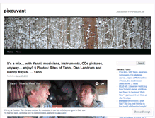Tablet Screenshot of pixcuvant.wordpress.com