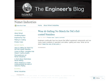 Tablet Screenshot of nimetindustries.wordpress.com