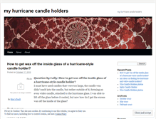 Tablet Screenshot of myhurricanecandleholders.wordpress.com