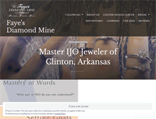 Tablet Screenshot of fayesdiamondmine.wordpress.com