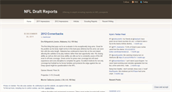 Desktop Screenshot of draftreports.wordpress.com