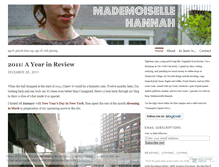 Tablet Screenshot of mademoisellehannah.wordpress.com