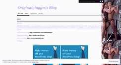 Desktop Screenshot of originalyingym.wordpress.com