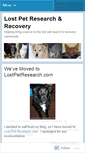 Mobile Screenshot of lostpetresearch.wordpress.com