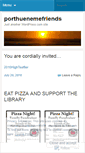 Mobile Screenshot of porthuenemefriends.wordpress.com