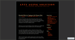 Desktop Screenshot of antiagingx.wordpress.com