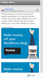 Mobile Screenshot of birthdaysmsin.wordpress.com