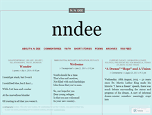 Tablet Screenshot of nndee.wordpress.com