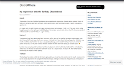 Desktop Screenshot of distrowhore.wordpress.com