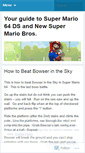 Mobile Screenshot of marioguide.wordpress.com