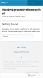 Mobile Screenshot of littlebridgetandtheflamesofhell.wordpress.com