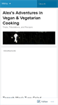 Mobile Screenshot of alexandscottadventuresinveganism.wordpress.com