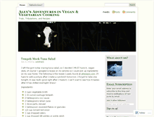 Tablet Screenshot of alexandscottadventuresinveganism.wordpress.com