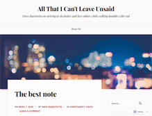 Tablet Screenshot of cantleaveunsaid.wordpress.com