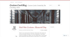 Desktop Screenshot of customcard.wordpress.com