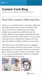 Mobile Screenshot of customcard.wordpress.com