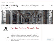 Tablet Screenshot of customcard.wordpress.com
