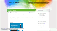 Desktop Screenshot of musicalpots.wordpress.com