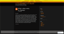 Desktop Screenshot of littlerabbit11.wordpress.com