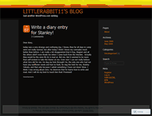 Tablet Screenshot of littlerabbit11.wordpress.com