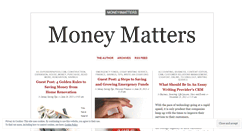 Desktop Screenshot of money8matters.wordpress.com