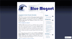 Desktop Screenshot of bluemagnet.wordpress.com