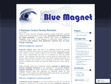 Tablet Screenshot of bluemagnet.wordpress.com