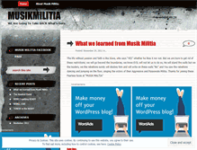 Tablet Screenshot of musikmilitia.wordpress.com