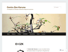 Tablet Screenshot of centrozenkaruna.wordpress.com