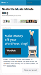Mobile Screenshot of nashvillemusicminute.wordpress.com