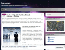 Tablet Screenshot of ingeniosum.wordpress.com