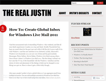 Tablet Screenshot of justinbroniszewski.wordpress.com