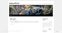 Desktop Screenshot of dogwoodforest.wordpress.com