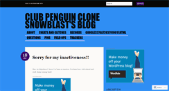 Desktop Screenshot of clubpenguinclonesnowblast.wordpress.com