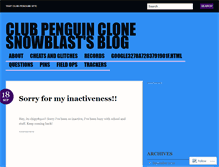 Tablet Screenshot of clubpenguinclonesnowblast.wordpress.com