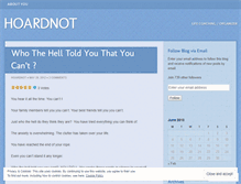 Tablet Screenshot of hoardnot.wordpress.com