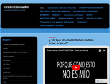 Tablet Screenshot of ccssciclocuatro.wordpress.com