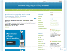 Tablet Screenshot of lingkungan.wordpress.com