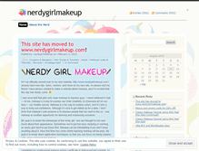 Tablet Screenshot of nerdygirlmakeup.wordpress.com