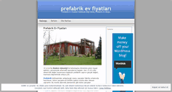 Desktop Screenshot of prefabrikevfiyatlari.wordpress.com