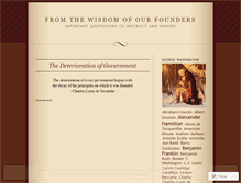 Tablet Screenshot of founderswisdom.wordpress.com