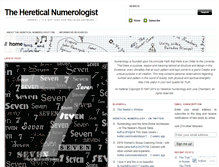 Tablet Screenshot of hereticalnumerologist.wordpress.com