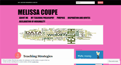 Desktop Screenshot of melissacoupe91.wordpress.com